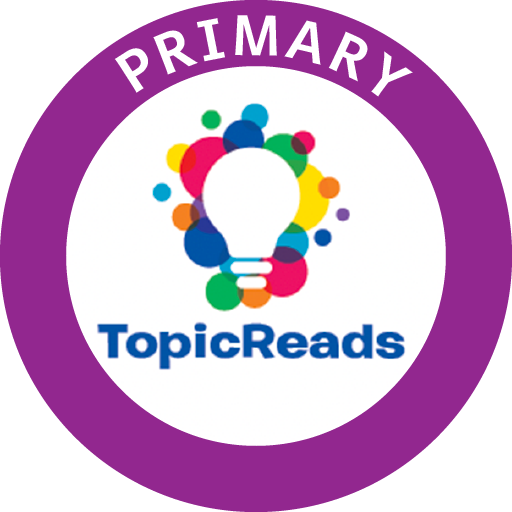 Primary TopicReads logo with purple border- Level C