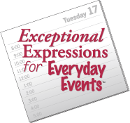 E4: Exceptional Expressions for Everyday Events